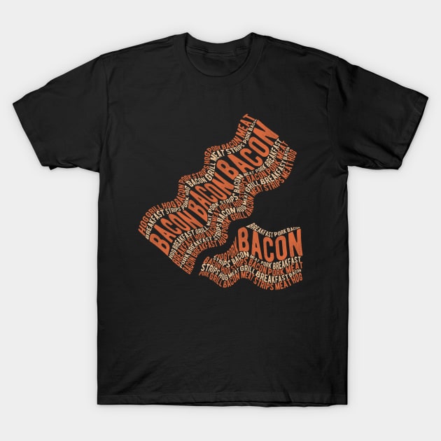 Cool Funny Bacon Lover T-Shirt by DnB